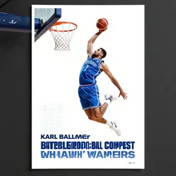 a basketball player dunking a basketball in the air, a poster by karl ballmer, dribble contest winner, arabesque, blueprint, rim light, kinetic