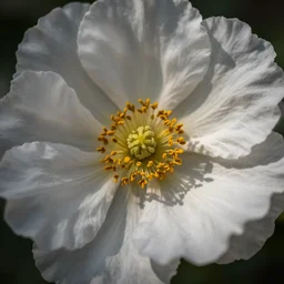 A macro photograph of a flower