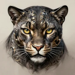 panther mf doom cat eyes, metal panther skin. intricate, elegant, highly detailed, centered, digital painting, artstation, concept art, smooth, sharp focus, illustration, artgerm, tomasz alen kopera, peter mohrbacher, donato giancola, joseph christian leyendecker, wlop, frank frazetta