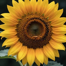 a sunflower with a human mouth