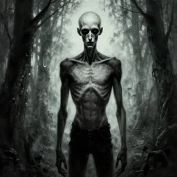 slender man, slenderman, creepy, macabre, artwork by greg rutkowski and wayne barlow, zdizslaw beksinski