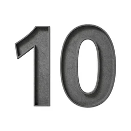in the shape of a 10