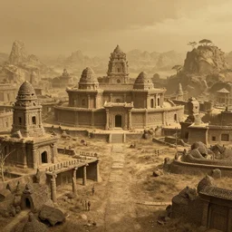atmospheric, illusionistic, 8 k image, intricate detail, beautiful scene, primitive, old world, ancient landscape