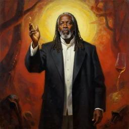 painting of christian televangelist joe osteen in dante's inferno