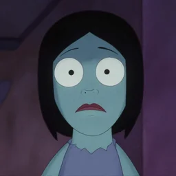 still from animated horror movie, animated movie shot, in style of abstract animation