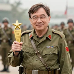 Stephen Hawking as a soldier in Vietnam, award winning historical photograph