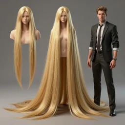 character sheet, model sheet, plain background, absurdly long hair, blond hair, hair down to floor, by tom bagshaw and ilya kuvshinov, rtx rendering, octane render 1 2 8 k, maya, extreme high intricate details by wlop, digital anime art by ross tran, composition by sana takeda, dramatic lighting by greg rutkowski