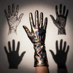 dramatic lighting, fashion, gloves, haute couture photography, symbolism, alchemy, hand study reference, hand model portfolio, hand model photography, hand poses photography, reference hand study drawing, hand shadow photography, silhouette, metalic