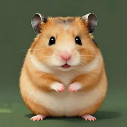 a cute little hamster by klimt, gustav, art nouveau, symbolism, portrait