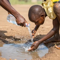puttin in africa drinking water