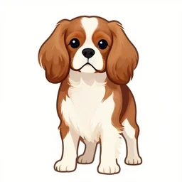 cavalier king charles spaniel, vector, pixta. jp