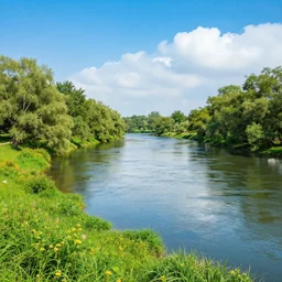 a beautiful landscape, river, 8K, photo