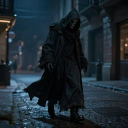 the grim reaper stalking the streets at night, made by stanley artgerm lau, wlop, rossdraws, artstation, cgsociety, concept art, cgsociety, octane render, trending on artstation, artstationhd, artstationhq, unreal engine, 4 k, 8 k,
