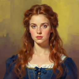 A beautiful portrait of Andreea Diaconu, frontal, digital art by Eugene de Blaas and Ross Tran, vibrant color scheme, highly detailed, in the style of romanticism