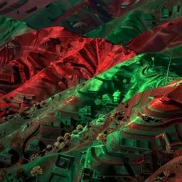 mixing red and green color