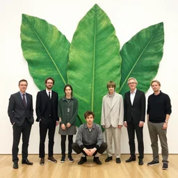 huge leaves. edward gorey, andreas achenbach, artgerm, mikko lagerstedt, zack snyder, tokujin yoshioka