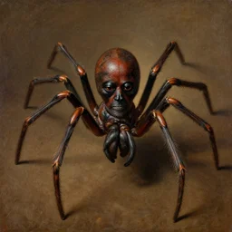portrait of the personification of anansi, the spider god. art by gaston bussiere.