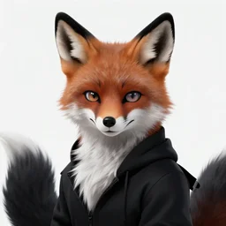 award winning beautiful portrait commission of a male furry anthro melanated fox fursona with a tail and a cute beautiful attractive detailed furry face wearing stylish black and gold cyberpunk clothes in a cyberpunk city at night while it rains. Character design by charlie bowater, ross tran, artgerm, and makoto shinkai, detailed, inked, western comic book art