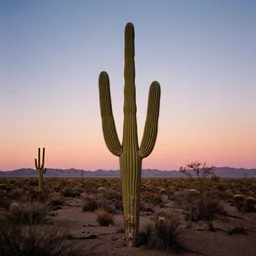 isolated cactus in the middle of desert during sunset, cactus, by annie leibovitz, digital photography, 8 5 mm