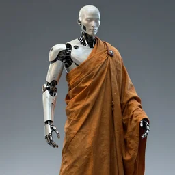 humanoid cyborg monk