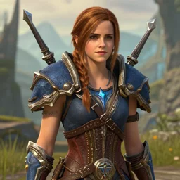 Screenshot of Emma Watson in World of Warcraft