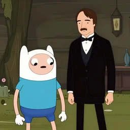 the godfather movie still in the style of adventure time animation