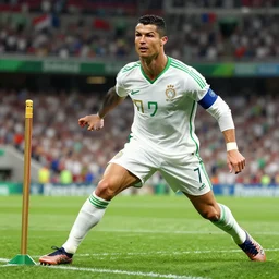 ronaldo fenomeno marcando um penalty no final da copa do mundo, artgem, unreal engine, trending on artstation, ultra detalhado