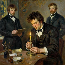 henry cavill as a candlestick maker, painting by tom of finland, gaston bussiere, craig mullins, j. c. leyendecker, claude monet