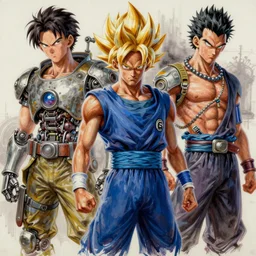 semi reallistic gouache gesture painting, by yoshitaka amano, by ruan jia, by Conrad roset, by dofus online artists, detailed anime 3d render of Neymar as sayajin, Neymar soccer player transformed into Super Saiyan, Neymar jr,  portrait, cgsociety, artstation, rococo mechanical, Digital reality, sf5 ink style, dieselpunk atmosphere, gesture  drawn