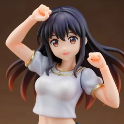 complete figure of papaya chan wearing an elegant blouse, personification!!!, tsurime eyes, tareme eyes, eyes by kon satoshi, ^. ^ eyes, dynamic pose, amiami, aniplex, kotobukiya, beautiful composition, 4 5 mm lens, focal length 2, hdr