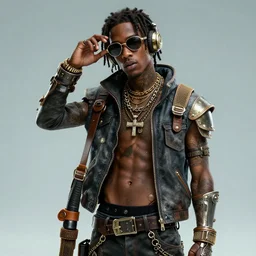 playboi carti steampunk style 4 k detailed super realistic