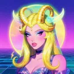 ♈, epic retrowave art, trending on art station