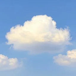 peaceful puffy clouds, drawing, 4 k