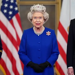 if USA was a monarchy, photo of the queen Tiffany IV of the USA, 36-year-old, Washington DC, official royal photo