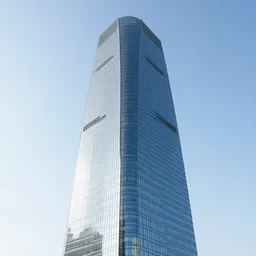 innovative interesting skyscraper architecture, showing entire building, photorealistic, slick, smooth, modern, futuristic, glassy, reflective streamlined