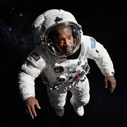 Highly detailed Digital Art of Neil deGrasse Tyson floating in space