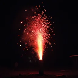 end of the world, red spark, night, 2003 photo