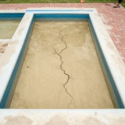 a drained pool