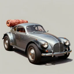 concept art meat smoker car, illustrated by syd mead, high quality