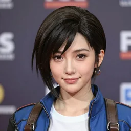 photo of Tifa Lockheart in real life, headshot, detailed, award winning, shallow focus