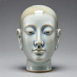 a porcelain statue of a face, radioactive, 8 k hd, very detailed establishing shot, studio lightning, high quality