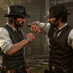 Arthur Morgan punching Micah Bell, Red Dead Redemption 2 4K details
