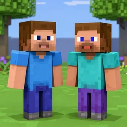 tuca y bertie, as reinterpretations made by minecraft