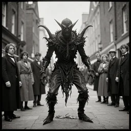 lovecraft eldritch ninja monster in victorian london. film 1 9 0 0 s photograph silver nitrate photo vignette. sinister horror. zdzisław beksinski, dariusz zawadzki, mariusz lewandowski, tom bagshaw, aeron alfrey, bernie wrightson, daarken, boris groh, tsutomu nihei and erik johansson