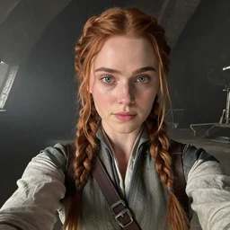 Selfie of Katniss Everdeen as a rebel soldier on Hoth