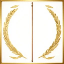 picture of a single wooden long straight thin ninja fighting staff with small ornaments, weapon, highlight, centred, symmetric, sci - fi, fantasy, dnd, close shot, bright uniform background, award winning