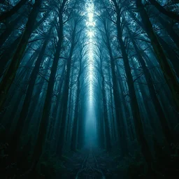 the dark forest, wide angle shot, epic composition, fantasy art by donato giancola and greg rutkowski, symmetry!!