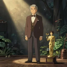 l ron hubbard in a studio ghibli film