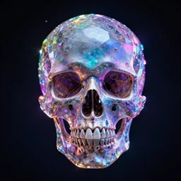“ a powerful explosive neon crystal skull ”