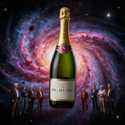 champagne supernova in the sky by paolo eleuteri serpieri and tomer hanuka and chesley bonestell and daniel merriam and tomokazu matsuyama, unreal engine, high resolution render, featured on artstation, octane, 8 k, highly intricate details, vivid colors